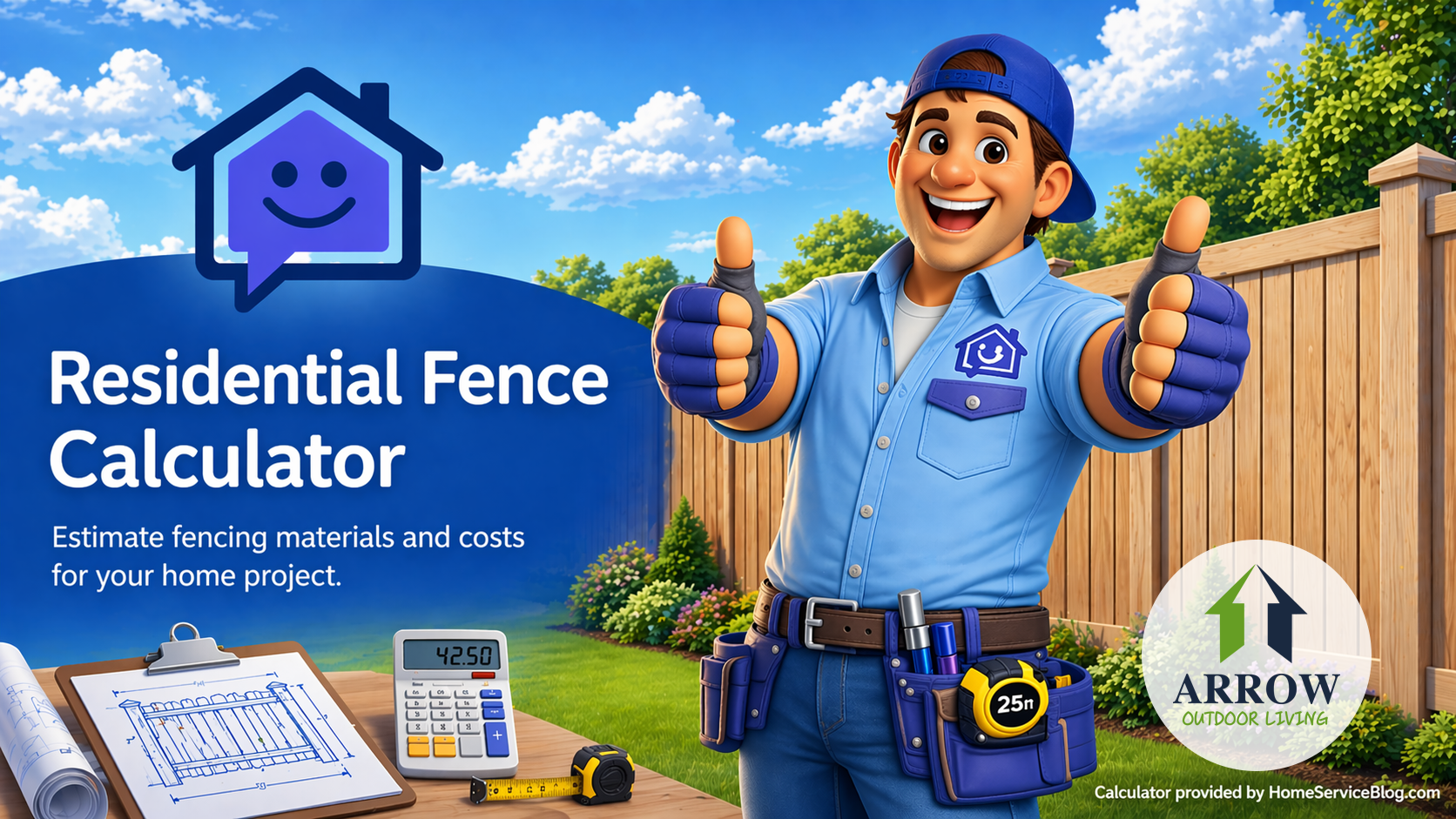Arrow HSB Fence Cost Calculator