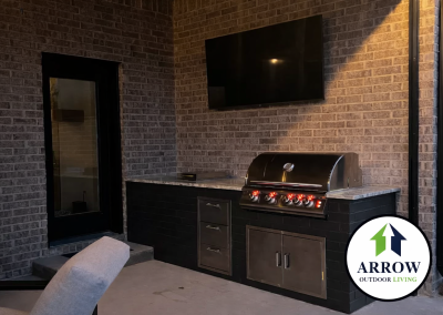 Small outdoor kitchen