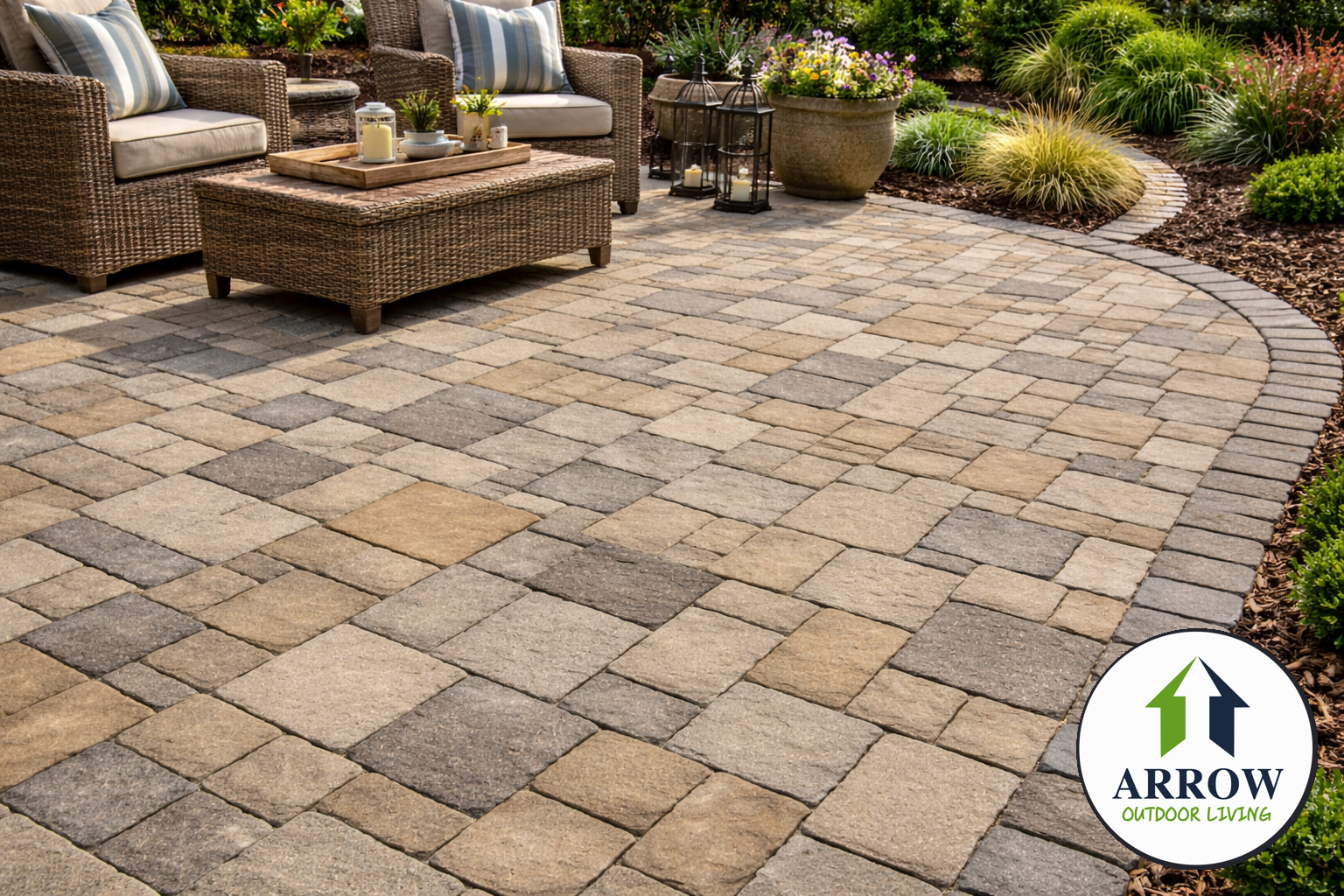 Pavers with logo