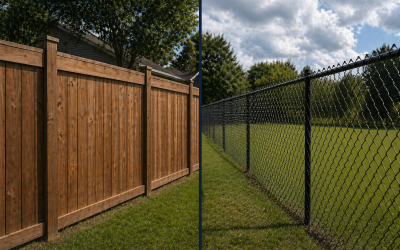 Wood vs. Chain Link Fence: The Best Fence Material for Tulsa Homes